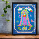 Recherche de notre dame guadalupe posters Floral