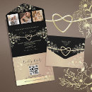 Recherche de black gold floral mariage invitations Pour eux