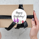Recherche de fleur sauvage blanc autocollants Violet