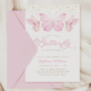 Recherche de papillon invitations Rose