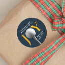 Recherche de noël golf autocollants Golfeur