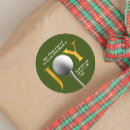 Recherche de golf noël autocollants Golfeur