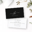 Recherche de monogramme moderne cartes visite Professionnel