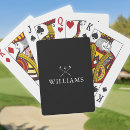 Recherche de golf jeux de cartes Monogramme
