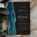 Recherche de bleu cyan invitations Élégant