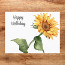 Zoek naar zonnebloem verjaardag briefkaarten Bloemig
