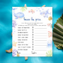 Recherche de devinettes baby shower jeux Aquarelle