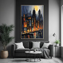 Recherche de ville la nuit posters Contenu générationnel