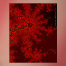 Recherche de fractales posters Rouge