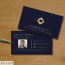 Recherche de agent immobilier cartes visite Bleu marine