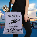 Recherche de avion tote bags Agent de bord