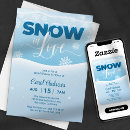 Recherche de snow invitations Bleu et blanc