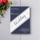 Recherche de lu invitations Bleu marine