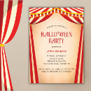 Recherche de cirque halloween invitations Vintage