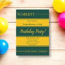 Recherche de luxe invitations Vert et or