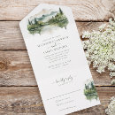 Recherche de montagne mariage invitations Aquarelle