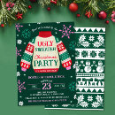 Recherche de ugly sweater noël invitations Rouge et vert