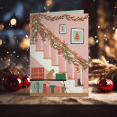 Zoek naar thuis kaarten Illustratie