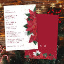 Recherche de poinsettia mariage invitations Fleurs d'hiver