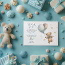 Recherche de teddy bear vœux cartes Baby shower garçon