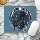 Recherche de phases lune tapis souris Bleu