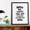 Zoek naar grenzen posters Motivatie