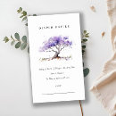 Recherche de arbre pourpre invitations Aquarelle