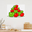 Zoek naar rode appel posters Groene appels