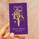 Recherche de fleurs violettes cartes visite Floral