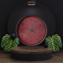 Recherche de faux cuir horloges Rouge