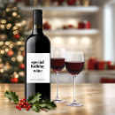 Recherche de humour de noël bouteilles vin étiquettes Moderne