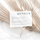 Recherche de detail invitations Minimaliste