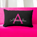 Recherche de girly chic coussins Monogramme