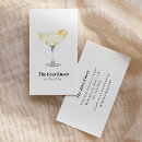 Recherche de spiritueux cartes visite Cocktail