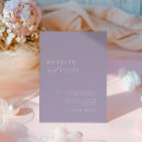 Recherche de lavande mariage invitations Minimaliste