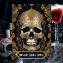 Recherche de crâne halloween invitations Parti du crâne gothique