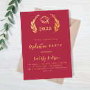 Recherche de couronne rouge invitations Rouge et or