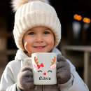 Recherche de renne tasses Visage de rennes