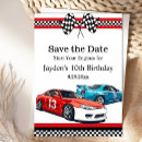 Recherche de voiture de course rouge invitations Fête d'anniversaire