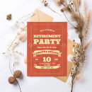 Recherche de parties de retraite invitations Vintage