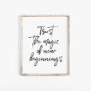 Recherche de nouveau début posters Noir et blanc