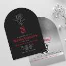 Recherche de argent blanc rouge invitations Noir et blanc