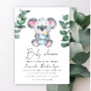 Recherche de koala baby shower invitations Nous pouvons attendre