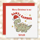 Recherche de dinosaure noël cartes postales Chapeau santa