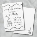 Recherche de poursuite invitations Noir et blanc