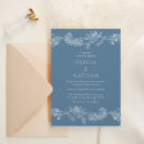 Recherche de élégance florale invitations Bleu