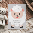 Recherche de lamb baby shower invitations Ferme