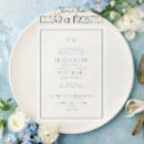 Recherche de elegant dusty blue mariage invitations Monogramme