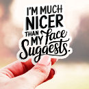 Recherche de soyez gentil autocollants Drôle