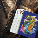 Recherche de dragon chinois jeux de cartes Vert